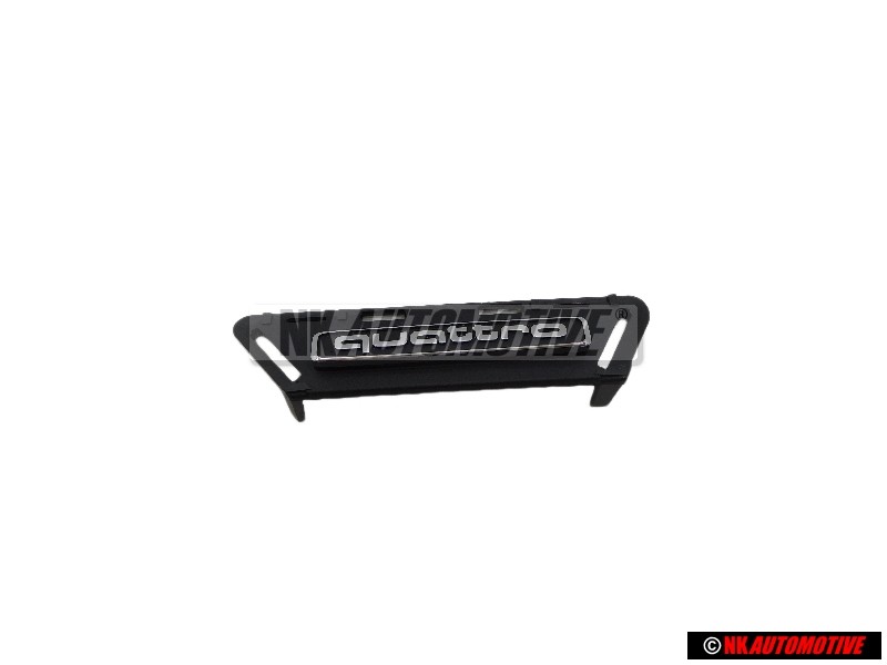 Audi Original QUATTRO Avant Embleme Monogramme Logo Noir Chrome - 4K0853736F 2ZZ