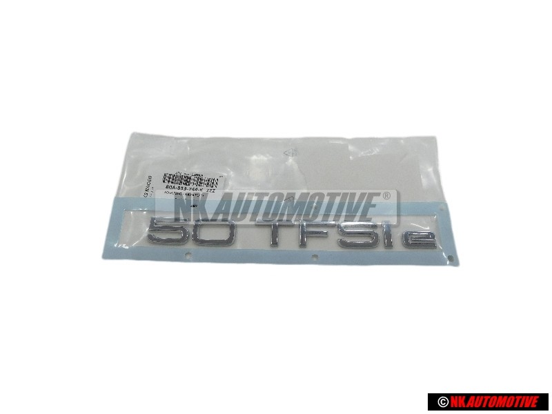 Audi Original 50 TFSI E Arrière Embleme Monogramme Logo Chrome - 80A853744K 2ZZ