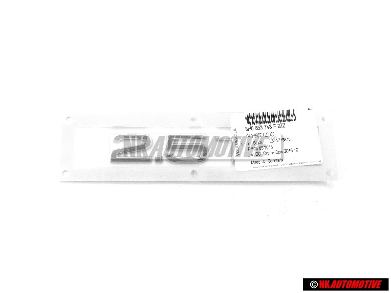 Audi Original 2.5 TDI Arrière Embleme Monogramme Logo Chrome - 8H0853743F 2ZZ