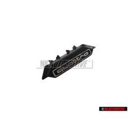 Audi Original QUATTRO Avant Embleme Monogramme Logo Noir Chrome - 8W0853736E 2ZZ