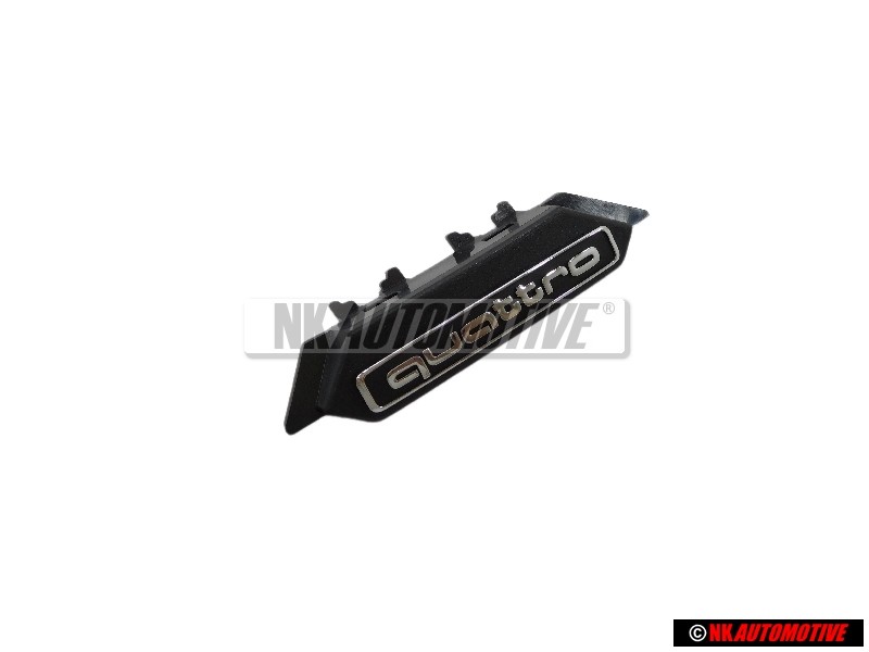 Audi Original QUATTRO Avant Embleme Monogramme Logo Noir Chrome - 8W0853736E 2ZZ