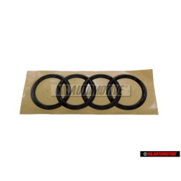 Audi Original Anneaux Arrière Embleme Logo Noir - 4M8071802