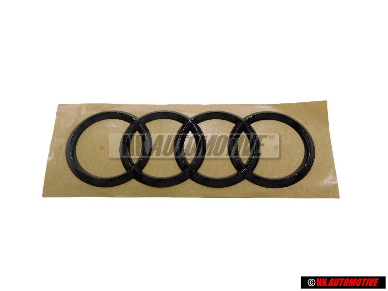 Audi Original Anneaux Arrière Embleme Logo Noir - 4M8071802