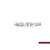 Audi Original 40 TFSI Arrière Embleme Monogramme Logo Chrome - 8U0853744A