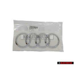 Audi Original Anneaux Arrière Embleme Logo Chrome - 4M0853742 2ZZ