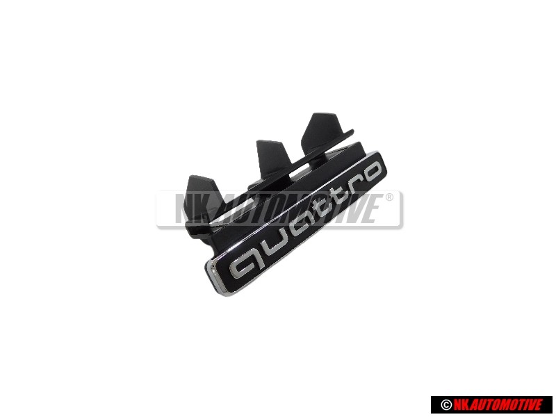 Audi Original QUATTRO Avant Embleme Monogramme Logo Noir Chrome - 80A853736 2ZZ