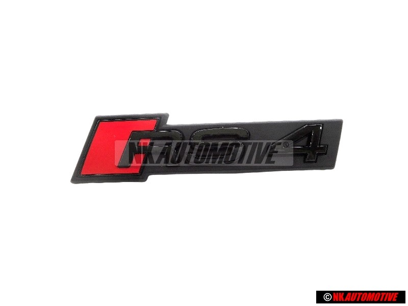 Audi Original RS4 Avant Embleme Monogramme Logo Noir Rouge - 8W0853736C T94