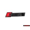 Audi Original RS4 Avant Embleme Monogramme Logo Noir Rouge - 8W0853736C T94