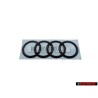 Audi Original Anneaux Arrière Embleme Logo Noir - 8W9853742A T94