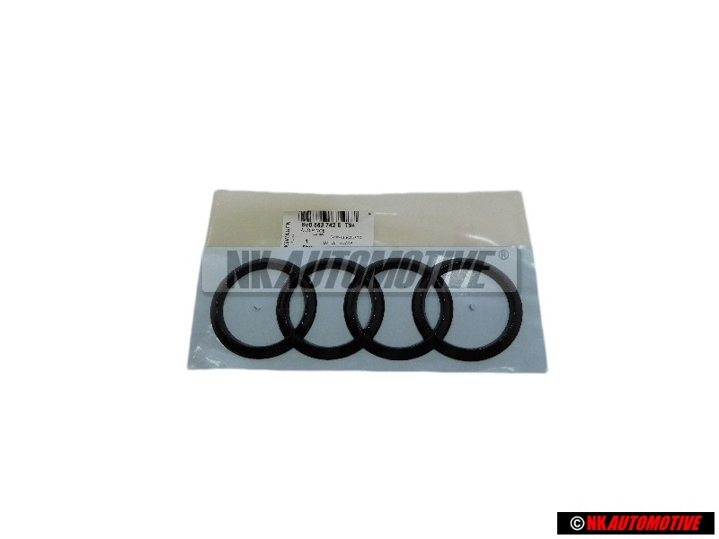 Audi Original Anneaux Arrière Embleme Logo Noir - 8V0853742B T94