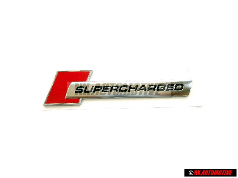 Audi Original SUPERCHARGED Côté Embleme Monogramme Logo - 4F0853601A 2ZZ
