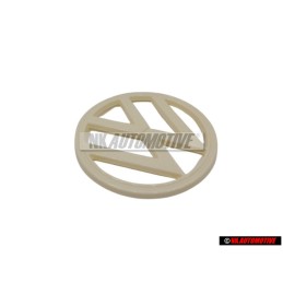 VW Original Embleme VW Blanc Pastel - 211853601E 90D