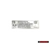 Audi Original Plaque D'Identification 'Essence Sans Plomb' - 4E0010331