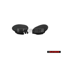 Audi Original 1 Jeu Capuchons Soul Noir - 4F1898173 6PS