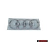 Audi Original Anneaux Arrière Embleme Logo Chrome - 8P0853742 2ZZ