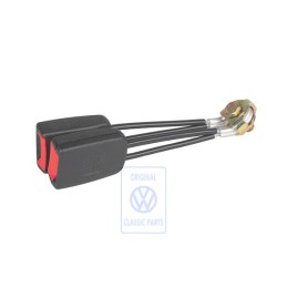 VW Original Attache Double Noir Satin/Rouge Feu - 1C0857488 FCN