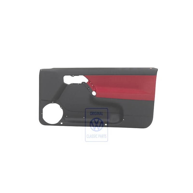 VW Original Garniture De Porte (Tissu) Noir/Rouge Murano - 1E0867012ATLZR