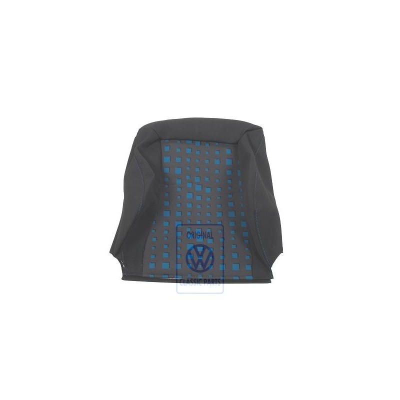 VW Original Garniture De Dossier (Tissu) Noir/Bleu - 1E0881805ALGUV