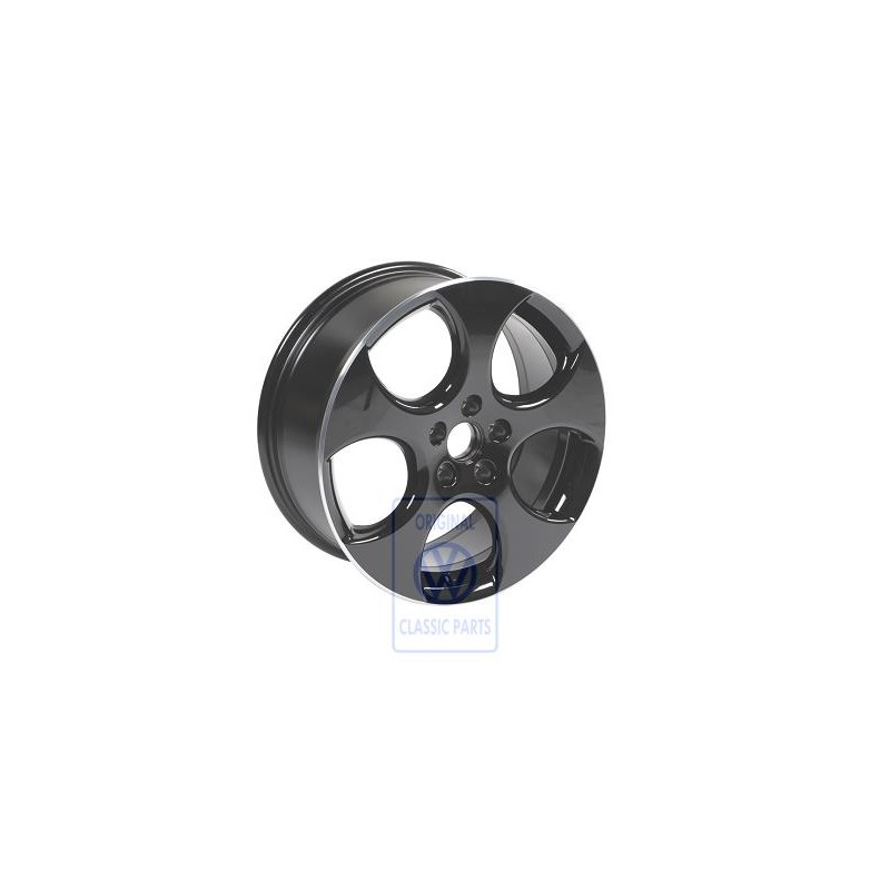 VW Original Jante Aluminium Noir-Brillant - 1K0601025BAAX1