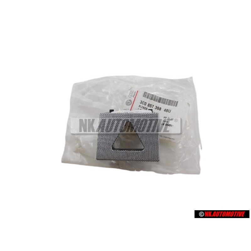 VW Original Cache Argent Metallise/Noir - 3C0857368 46U