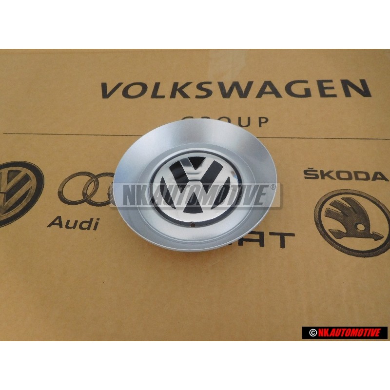 VW Original Enjoliveur De Roue Brillant Chrome/Gris Dolomit - 3D0601149D GRB