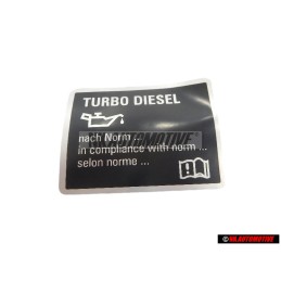 VW Original Etiquette - 059010163K