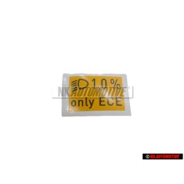 VW Original Plaque Indicatrice - 7L6000547