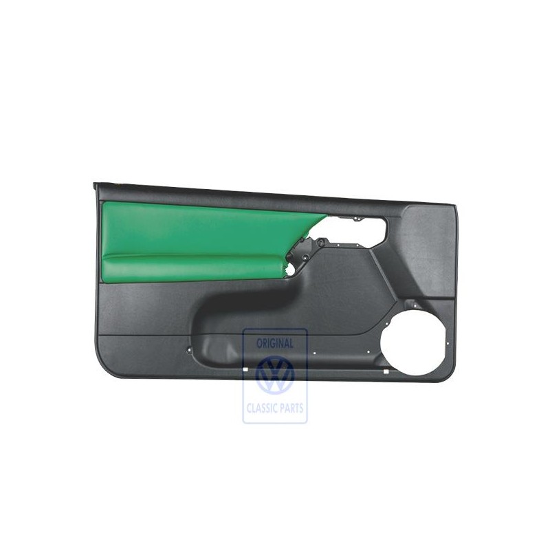 VW Original Garniture De Porte (Cuir/Simili-Cuir) Noir/Vert - 1E0867011APLPS