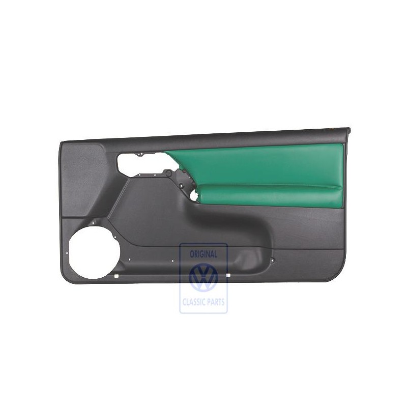 VW Original Garniture De Porte (Cuir/Simili-Cuir) Noir/Vert - 1E0867012APLPS