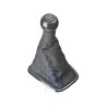 VW Original Pommeau Levier Vitesses Bois/ Cuir Avec Gaine - 1J0711113BSMBK