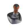VW Original Pommeau Levier Vitesses Bois/ Cuir Avec Gaine - 1J0711113EHQUP