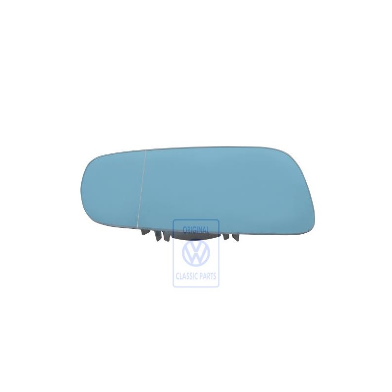 VW Original Miroir Aspherique - Grand Angle Degivrant Avec Plaque - 1J2857522C