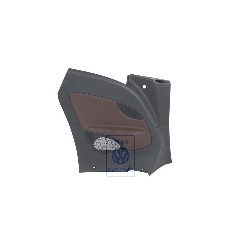 VW Original Revetem. Lateral Simili-Cuir Noir Titane/Brun Datte - 1Q0867043EBAZD