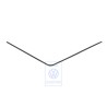 VW Original Baguette Decorative Pour Pare-Brise Noir Satine - 321853306A 01C