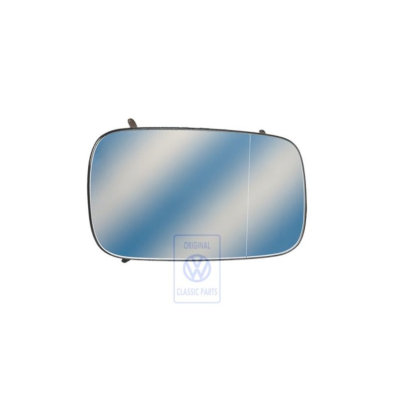 VW Original Miroir (Aspherique - Grand Angle) Avec Plaque-Support - 358857522A