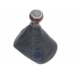 VW Original Pommeau Levier Vitesses Bois Avec Gaine Prot. 