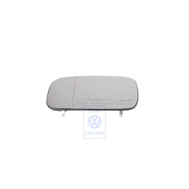 VW Original Miroir Aspherique - Grand Angle Degivrant Avec Plaque - 6K9857521K