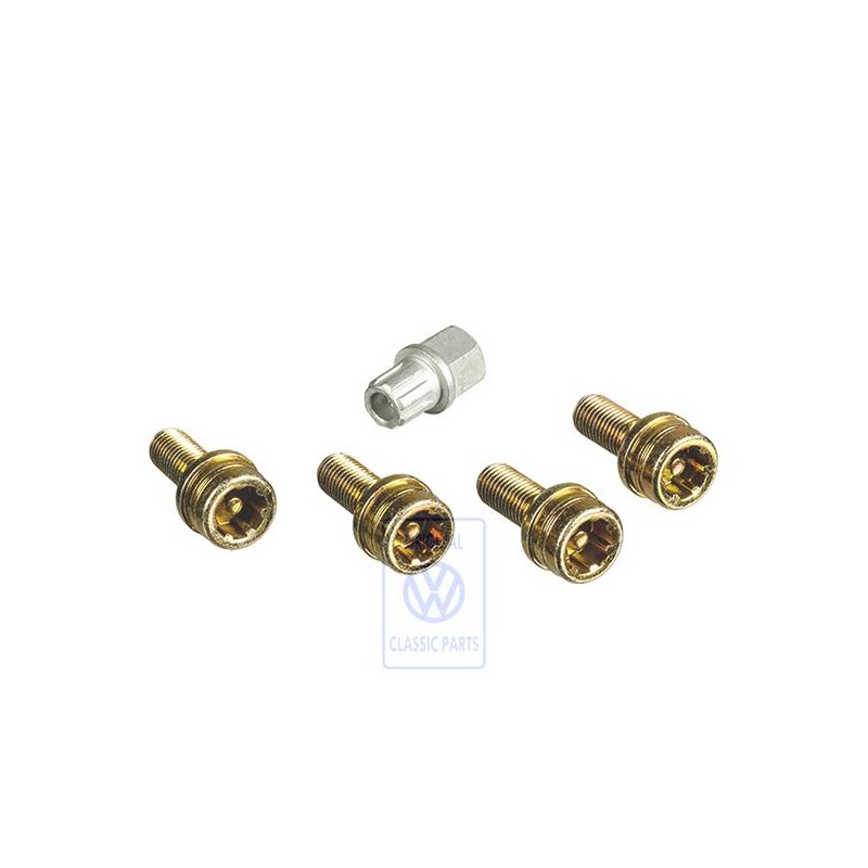 VW Original 1 Jeu Boulons De Roue, Anti- Vol Emballage - 6N0698137 SBV