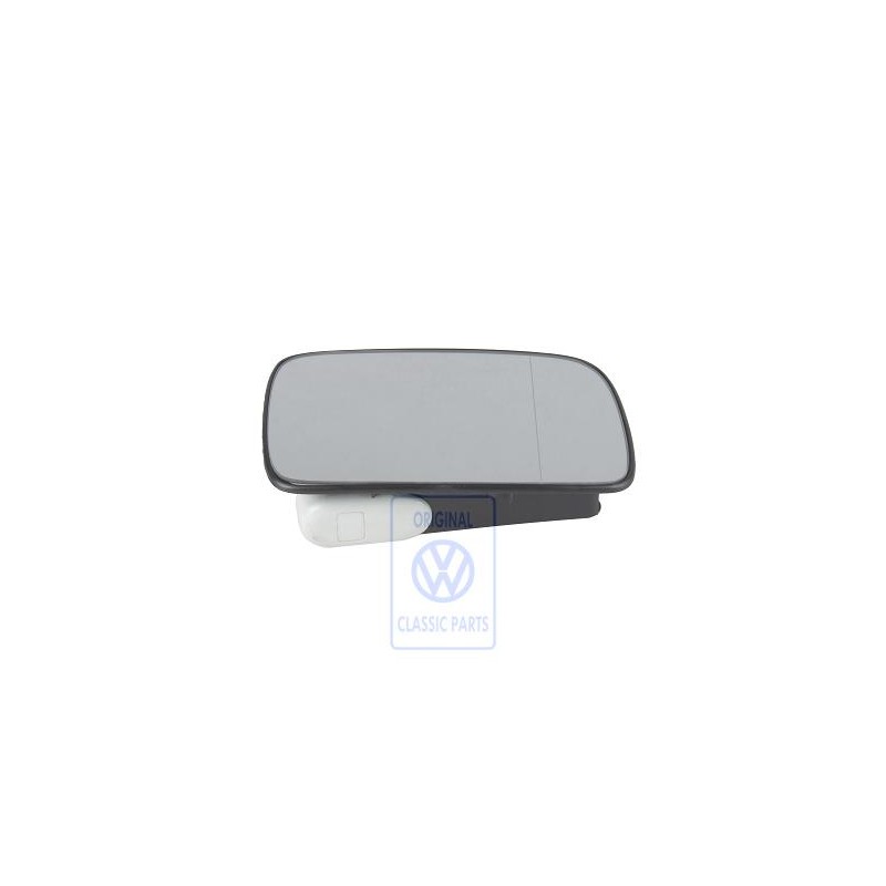 VW Original Miroir (Aspherique - Grand Angle) Avec Plaque-Support - 6N2857522B