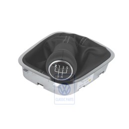 VW Original Pommeau Levier Vitesses Cuir Avec Gaine De Protect. 