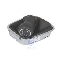 VW Original Pommeau Levier Vitesses Cuir Avec Gaine De Protect. 