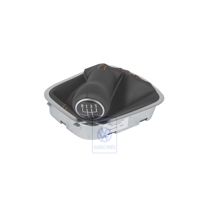 VW Original Pommeau Levier Vitesses Cuir Avec Gaine De Protect. 