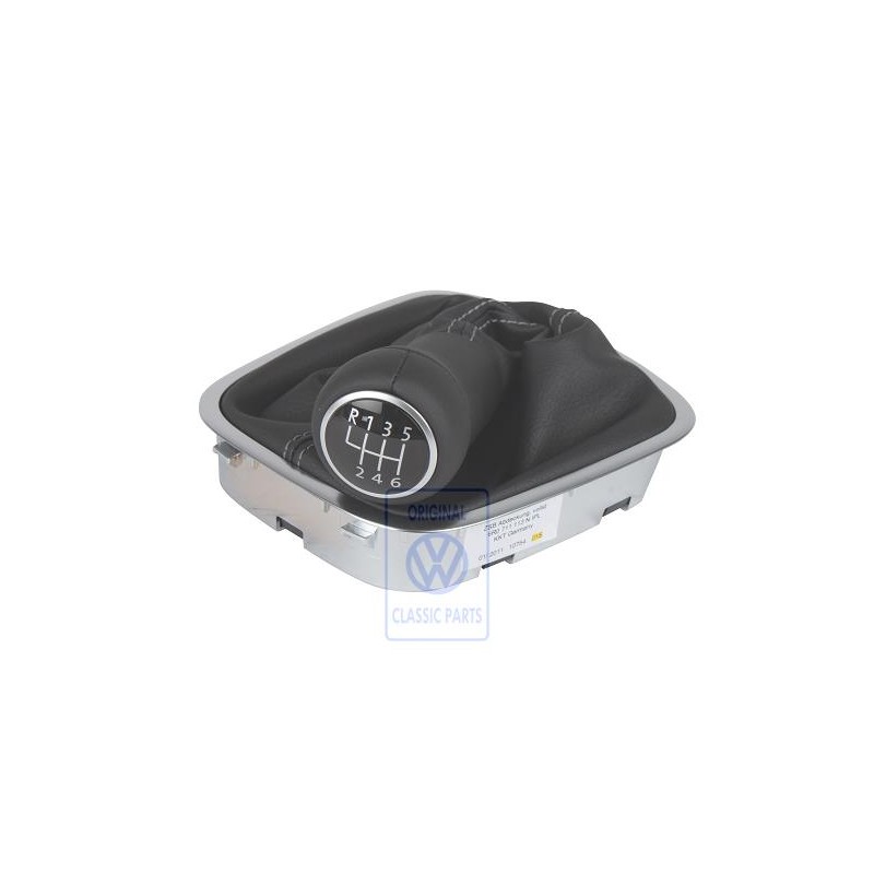 VW Original Pommeau Levier Vitesses Cuir Avec Gaine De Protect. 