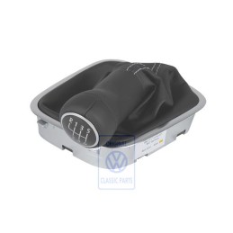 VW Original Pommeau Levier Vitesses Cuir Avec Gaine De Protect. 