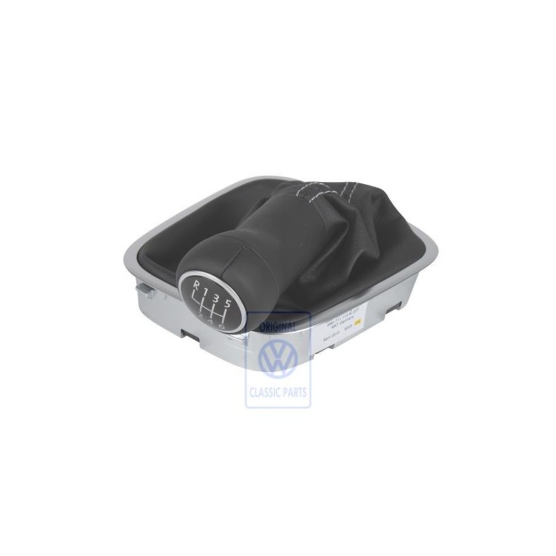 VW Original Pommeau Levier Vitesses Cuir Avec Gaine De Protect. 