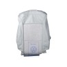 VW Original Garniture De Dossier Cuir/Similicuir Gris Flanelle - 7D0883455BJRPW