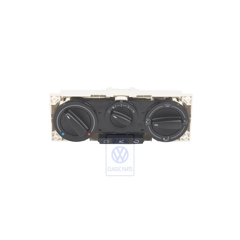VW Original Regulation Ventilation Et Chauffage Noir Satine - 7D1820045F 01C