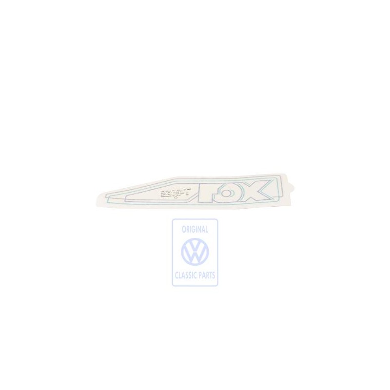 VW Original Bande Decorat. P. Panneau Lat. 