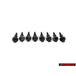 8x VW Original Vis Hexagonale A Collet Avec Douille De Guidage - 022103831B