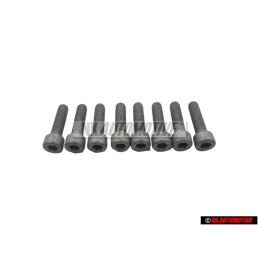 8x VW Original Vis A Tete Cylindrique Avec Six Pans Internes - N 01472615